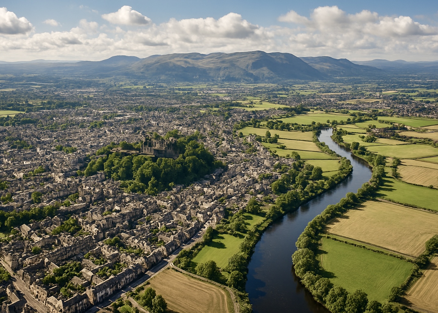 Glamping in Scotland - Regions - Stirling, Falkirk and Clackmannanshire (AI generated image)