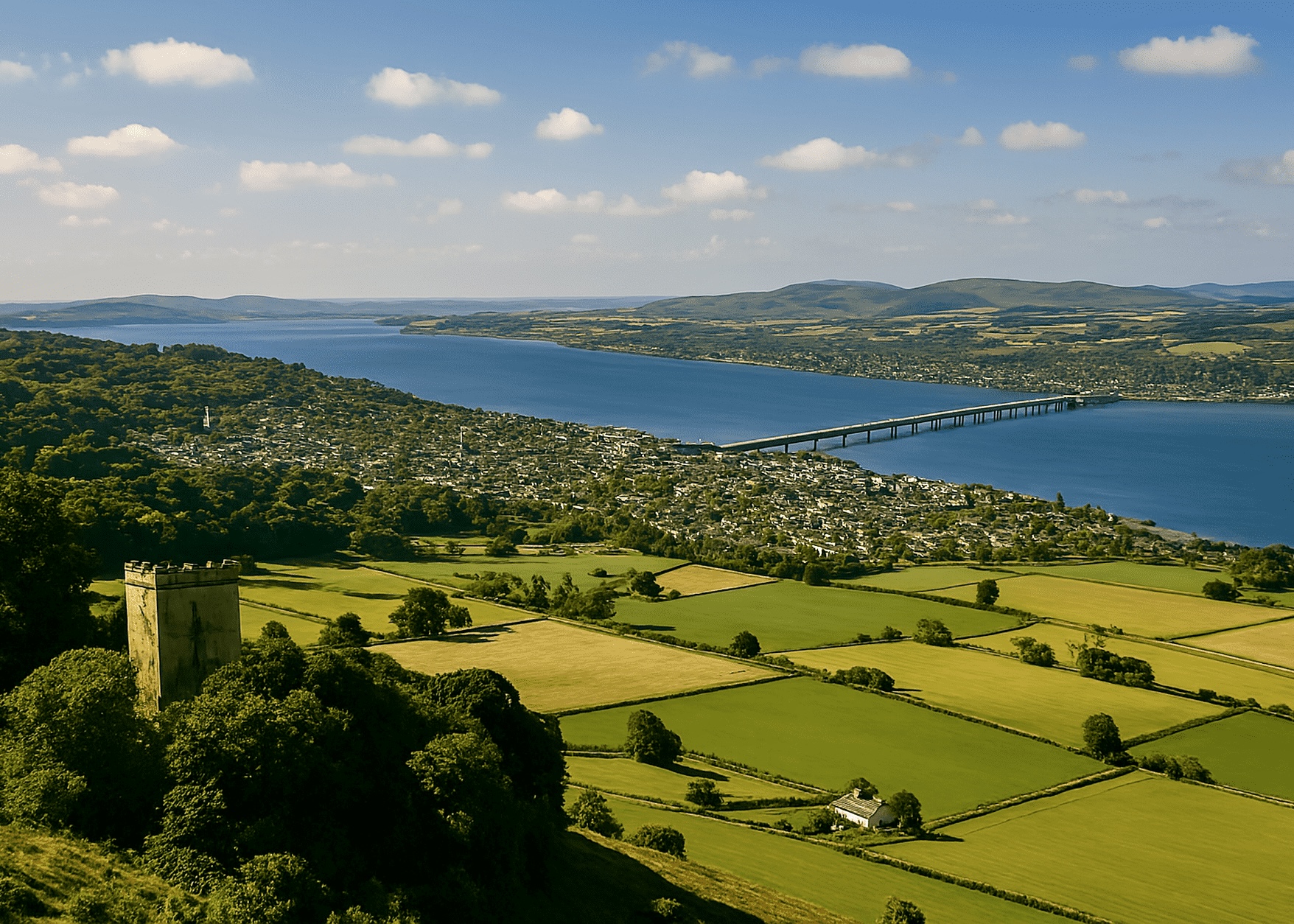 Glamping in Scotland - Regions - Angus & Dundee (AI generated image)