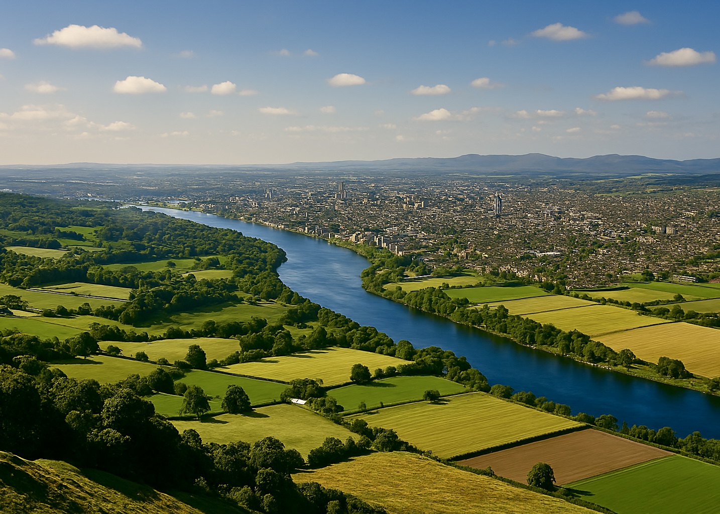 Glamping in Scotland - Regions - Glasgow & The Clyde Valley (AI generated image)