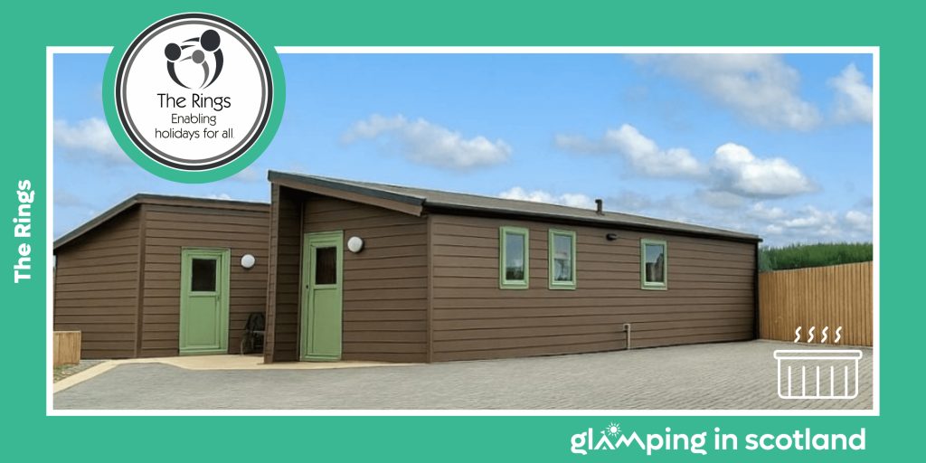 Image shows Cabin 6 located at The Rings in Scotland