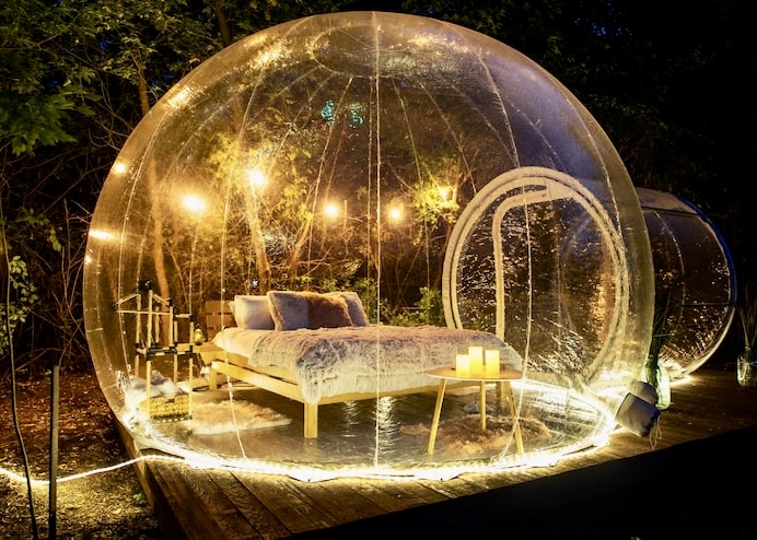 Image of a Geode used for glamping